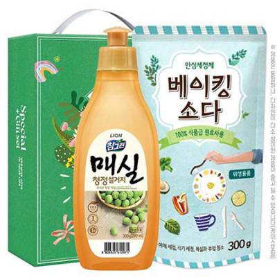 참그린 매실300용기 베이킹소다300리필 2종세트