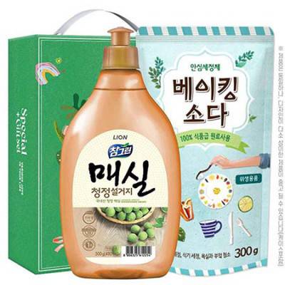 참그린 매실500용기 베이킹소다300리필 2종세트