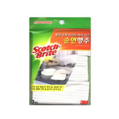 [3M] 스카치브라이트 베이직 순면행주(3입)