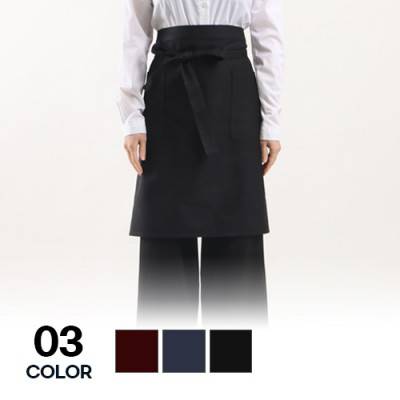 남자 여자 단체 주방 허리 기본 무릎 앞치마
