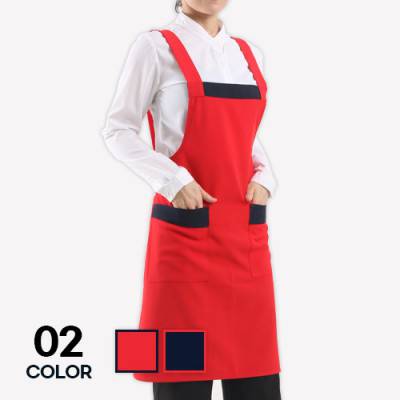 남자 여자 단체 행사 베이직 콤비 앞치마