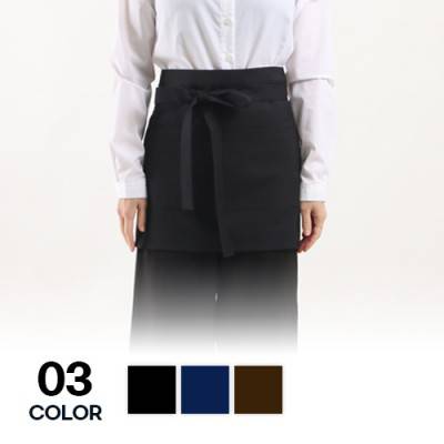 남자 여자 단체 주머니 있는 솔리드 미니 허리 앞치마