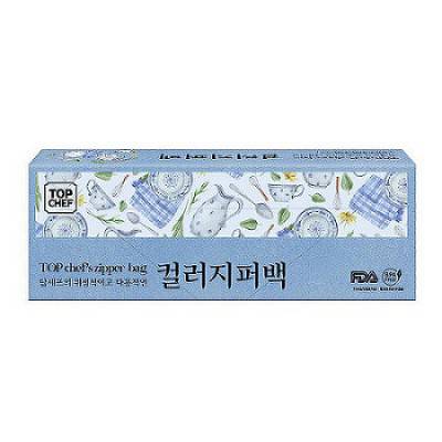 칼라지퍼백10매