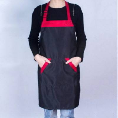 에코라이프 홀터넥 컬러 스트랩 더블포켓 앞치마 CA707