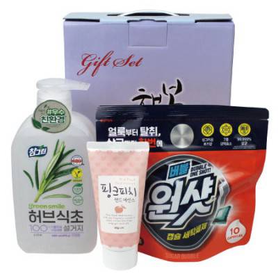 참그린 허브식초 주방세제 버블원샷 캡슐세제 핸드에센스 3종 (케이스 선택)