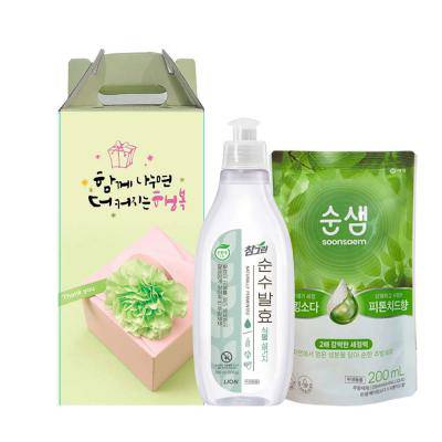 참그린 순샘 주방세제 용기 리필 세트