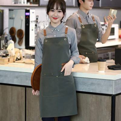 경량 방수 바리스타 앞치마 바라스타 고급형 앞치마