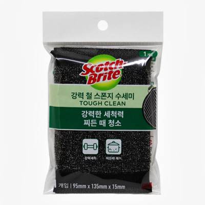 3M 스카치브라이트 철 스펀지수세미