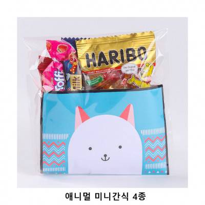 위크앤드 애니멀 미니간식 4종 과자 답례품