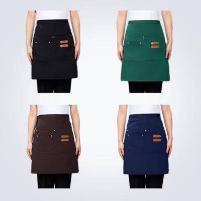 허리춤 앞치마, 반 앞치마, 하프 앞치마, 카페, 유니폼, 바리스타