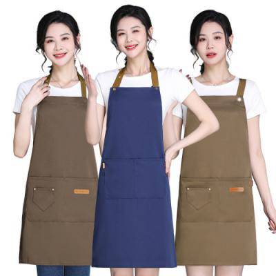 제이엘 레터링 홀터넥 방수 앞치마