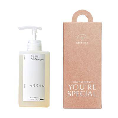 생활공작소 주방세제500ml 수세미 세트 스페셜선물상자