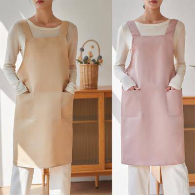 제이엘 주름 방지 원단 와이드 H형 앞치마