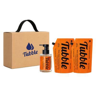 Tubble 터블 포밍 주방세제 3종 선물세트(500ml 본품 1개 + 1L 리필 2개)