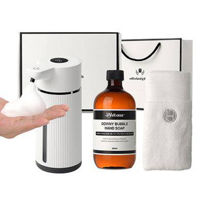 웰세스 WG-152BT 대용량 버블 자동디스펜서1P+핸드워시1P+핸드타올1P 선물세트