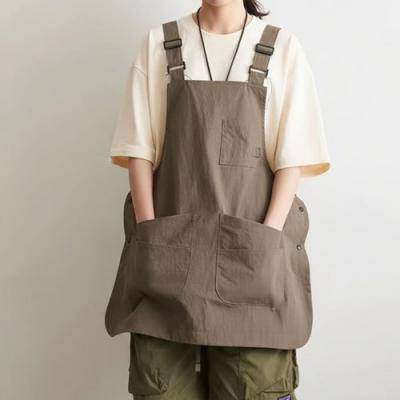 포켓 끈조절 멜빵 바리스타 앞치마 K20