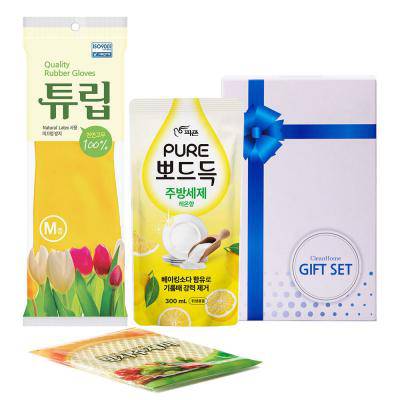 퓨어 간편고무장갑 수세미(3종)