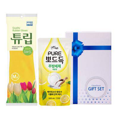 퓨어주방세제 간편고무장갑(2종)
