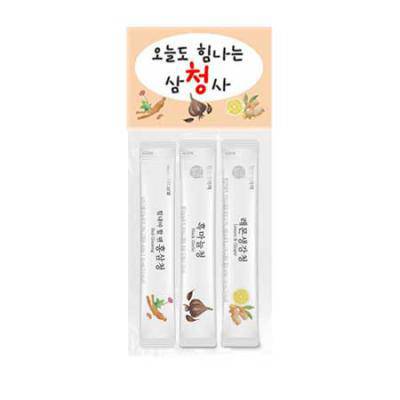 오늘도 힘나는 삼청사(홍삼청1포, 흑마늘청1포, 레몬생강청1포)