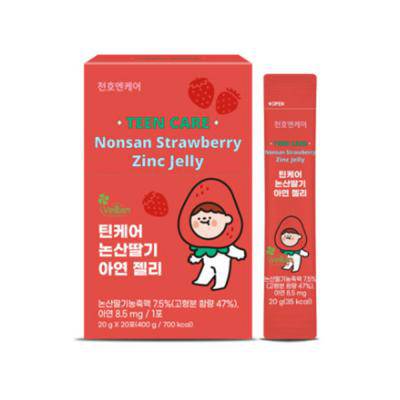 틴케어 논산딸기 아연 젤리 20g x 20포