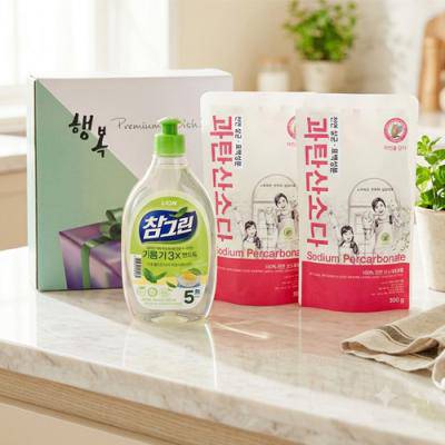참그린녹차+과탄산소다-3종세트